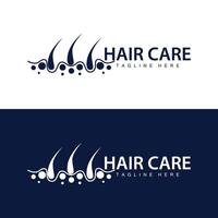 cabelo Cuidado logotipo Projeto simples cabelo pele Cuidado silhueta ilustração modelo vetor