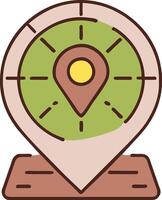 mapa PIN ícone, simples, lindo vetor