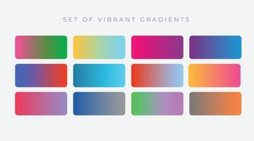 vibrante conjunto do colorida gradientes vetor