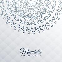 cinzento fundo com mandala decoração vetor