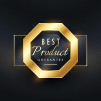 melhor produtos garantia dourado foca rótulo Projeto vetor