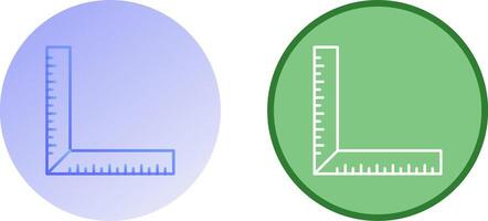 quadrado régua ícone Projeto vetor