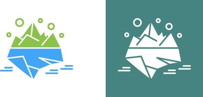 design de ícone de iceberg vetor