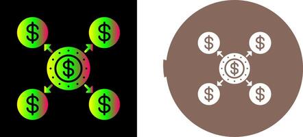 design de ícone de distribuição vetor