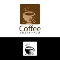 vetor de design de modelo de logotipo de café