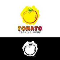 vetor de design de modelo de logotipo de tomate