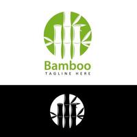 vetor de design de modelo de logotipo de bambu