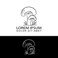 vetor de design de modelo de logotipo de cogumelo