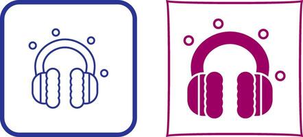 design de ícone de protetor de ouvido vetor