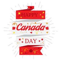 Feliz dia do Canadá vetor