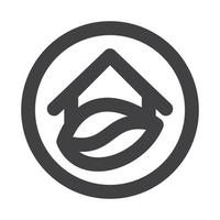 logotipo da eco house vetor