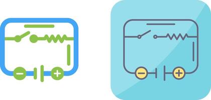 elétrico o circuito ícone Projeto vetor