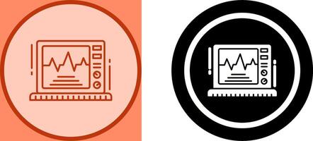 ekg monitor ícone Projeto vetor