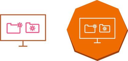 único corrompido dados ícone Projeto vetor