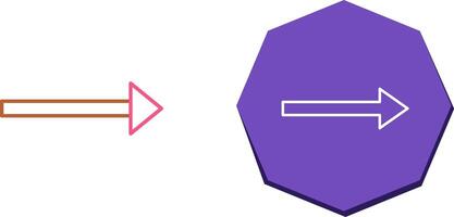 único certo seta ícone Projeto vetor