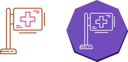design de ícone de sinal de hospital vetor