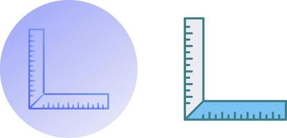 quadrado régua ícone Projeto vetor