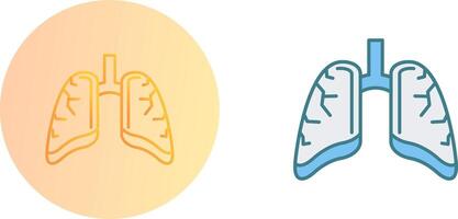 design de ícone de pulmões vetor
