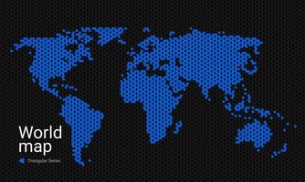 mundo mapa. triangular padronizar vetor