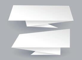 abstrato branco esvaziar origami bate-papo bolha vetor