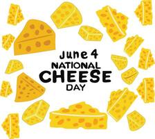 dia nacional do queijo vetor