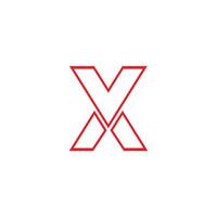 x logotipo ícone ilustração vetor