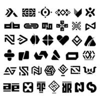 conjunto do abstrato símbolos vetor