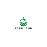 farmland logo tempate, vetor em fundo branco