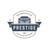 clássico carro logotipo modelo Projeto elemento vintage estilo vetor
