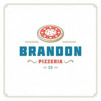 pizzaria logotipo ilustração. vetor