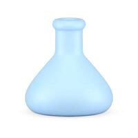 laboratório taça artigos de vidro frasco remédio química biologia Ciência fluido amostra 3d ícone vetor