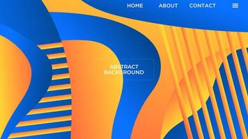 abstrato azul laranja gradiente fundo suave líquido colorida Projeto com geométrico formas modelo Boa para moderno local na rede Internet, papel de parede, cobrir Projeto vetor