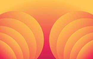 círculos geometria gradiente fundo com amarelo e laranja cor combinação. apresentação fundo Projeto. adequado para apresentação, poster, papel de parede, pessoal local na rede Internet, ui e ux experiências vetor