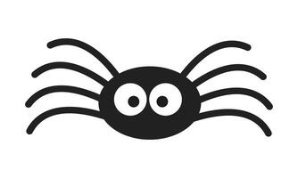 fofa pequeno aranha com grande olhos. dia das Bruxas festa Projeto elemento vetor