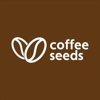 café sementes ícone logotipo Projeto modelo vetor