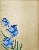 tulipa flores surreal arte para disposição e fundo. vetor