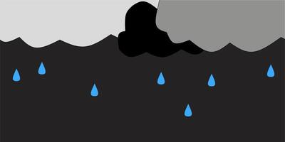 ilustração do pesado chuva vetor