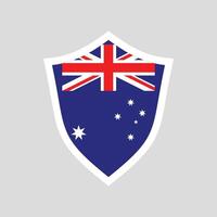 Austrália bandeira dentro escudo forma quadro, Armação vetor