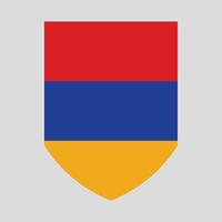 Armênia bandeira dentro escudo forma vetor
