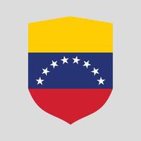 Venezuela bandeira dentro escudo forma quadro, Armação vetor