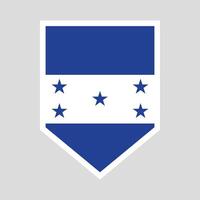 Honduras bandeira dentro escudo forma quadro, Armação vetor