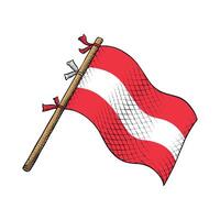 do Áustria bandeira vetor