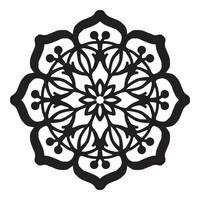 simples mandala com floral decoração padronizar vetor