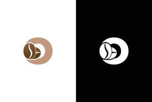 inicial carta o café logotipo modelo. carta o café fazer compras ícone, café marca, minimalista, moderno adequado para café fazer compras logotipo modelo. vetor