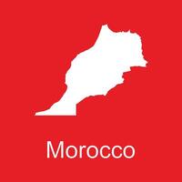 ícone do mapa de Marrocos vetor