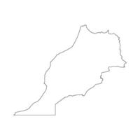 ícone do mapa de Marrocos vetor