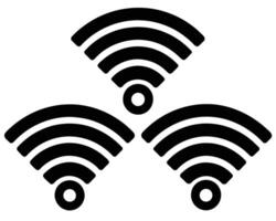 Wi-fi símbolo sem fio tecnologia vetor
