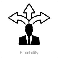 flexibilidade e agilidade ícone conceito vetor