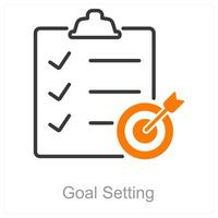 objetivo configuração e alvo ícone conceito vetor