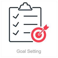 objetivo configuração e alvo ícone conceito vetor